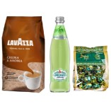 Кофе зерно, лимонад и конфет